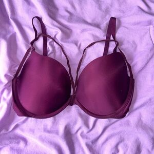 34DD Victoria’s Secret Purple Strappy Harness Padded Bra